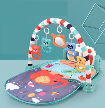 Baby Crawling Mat Kick & Play Piano Jungle Gym Educational Toys