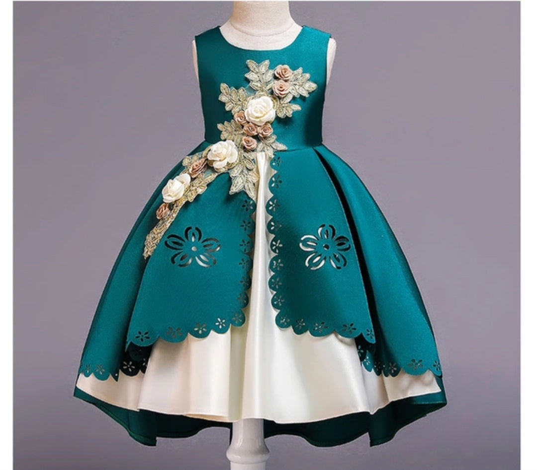 Embroidery Silk Princess Dress