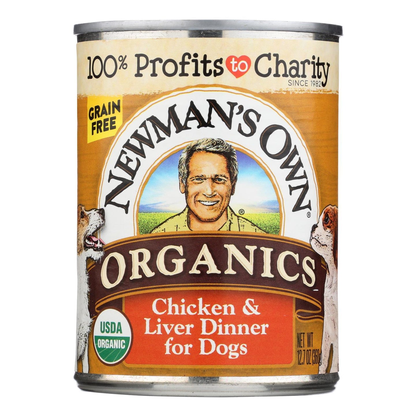 Newman's Own Organics Dog Food - Chicken And Liver - Case Of 12 - 12.7 Oz.