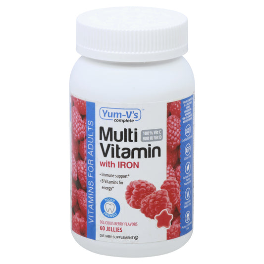 Yum V's - Multivitamin Adults Iron - 1 Each - 60 Ct