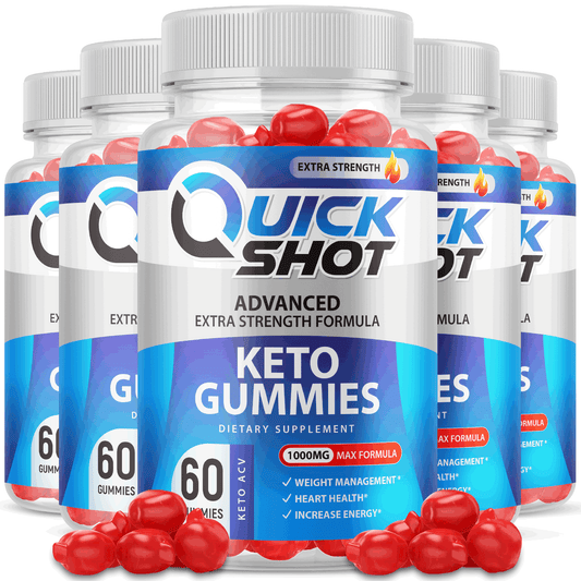 5pk Quick Shot ACV Gummies Try QuickShot Fast Keto Fat Burner Gummie Weight Loss