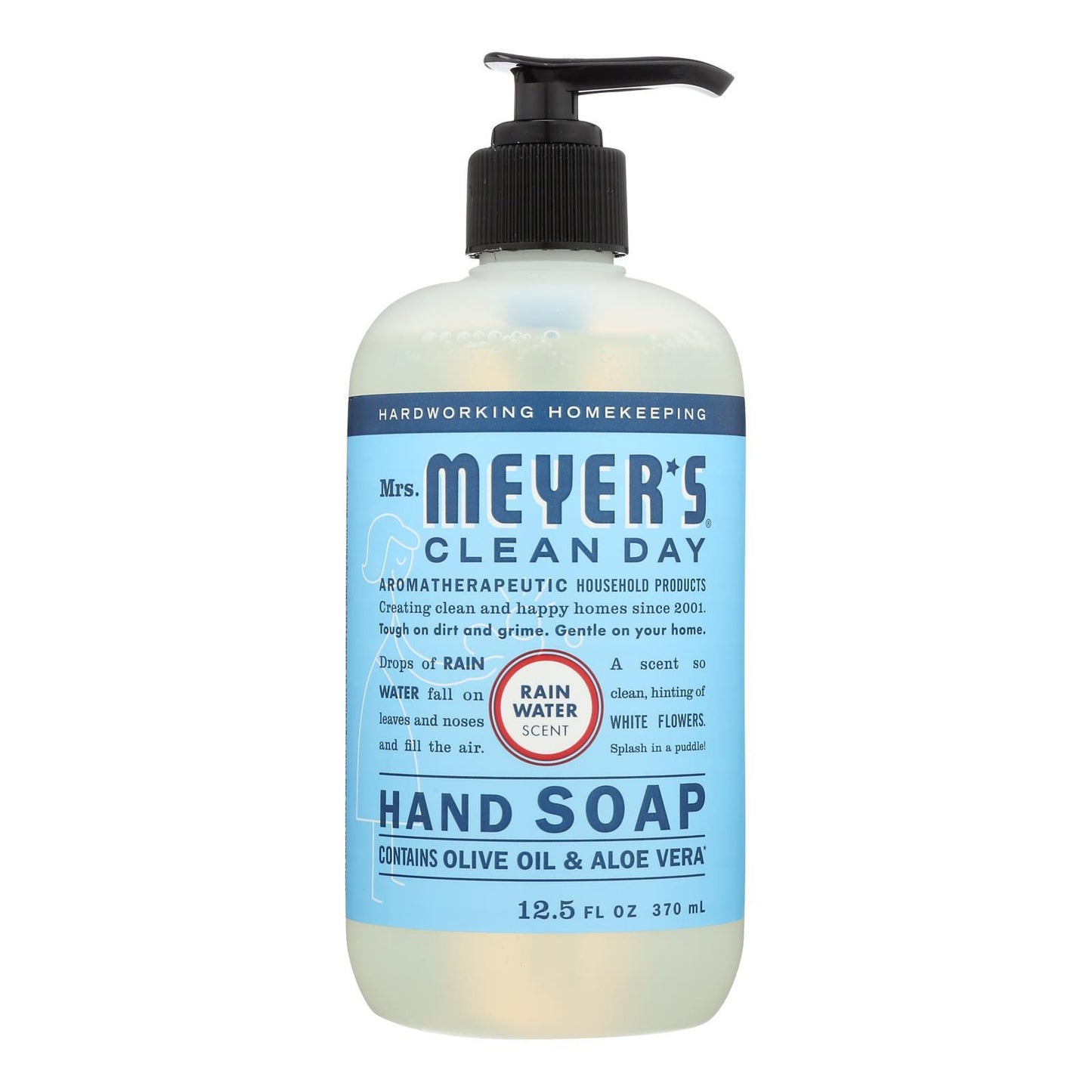 Mrs.meyers Clean Day - Hand Soap Liquid Rainwater - Case Of 6 - 12.5 Fz