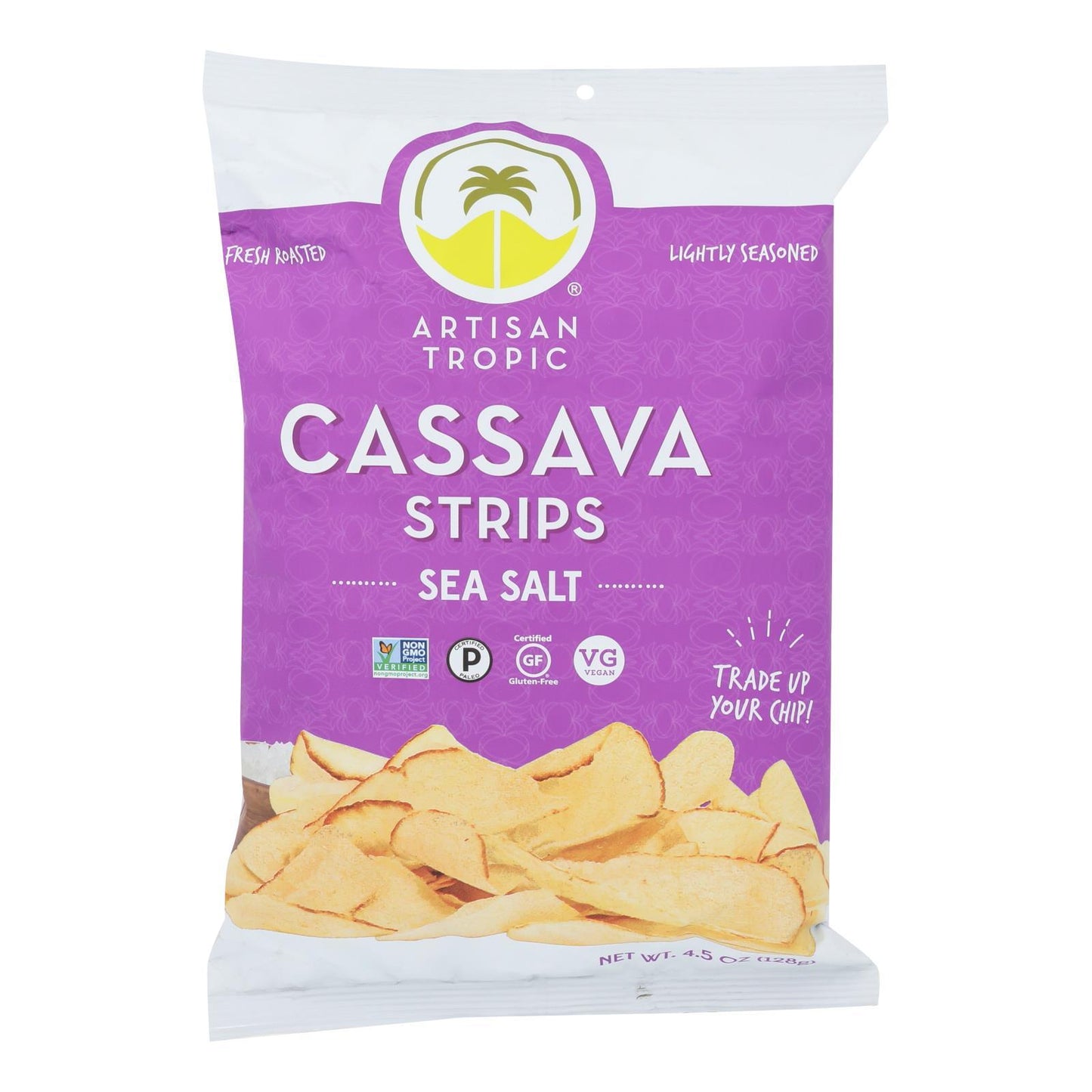 Artisan Tropic Cassava Strips - Sea Salt - Case Of 12 - 4.5 Oz.