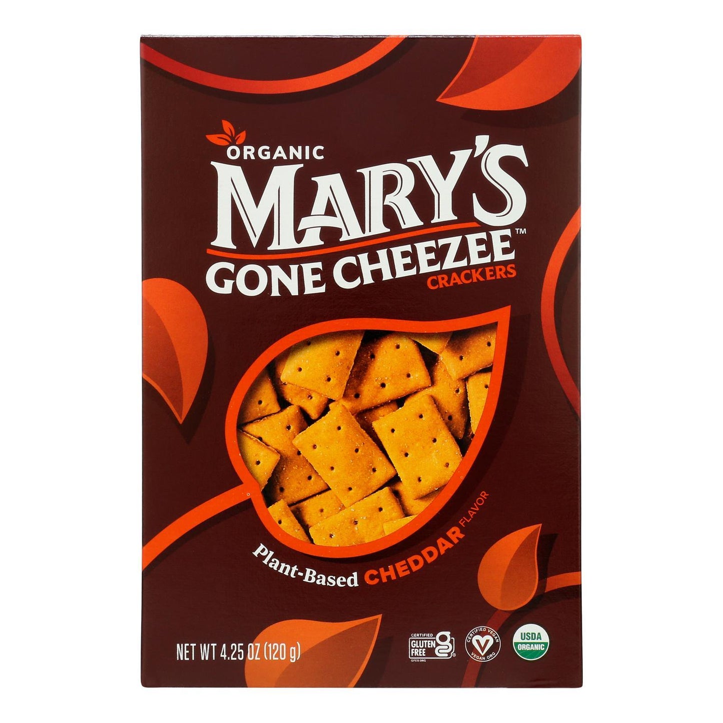 Mary's Gone Crackers - Crckrs Plnt Bsd Ched - Case Of 6-4.25 Oz
