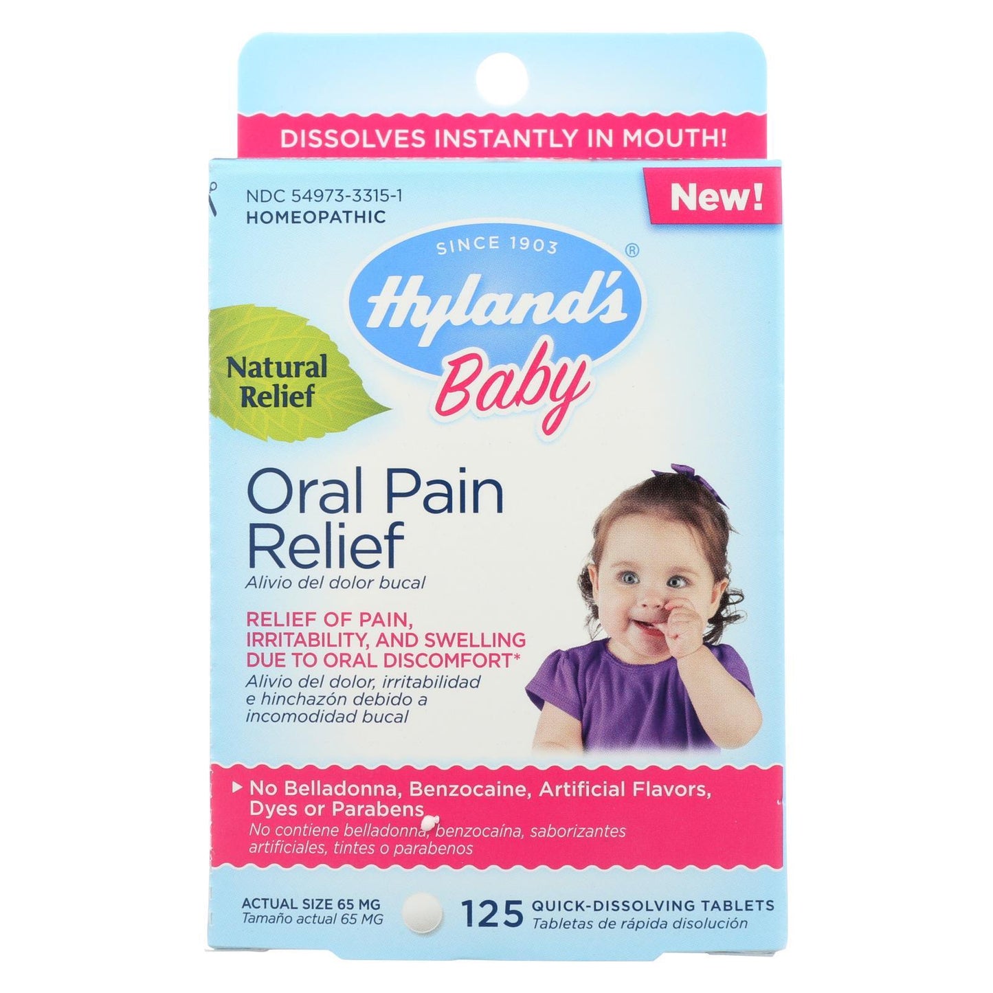 Hylands Homeopathic - Baby Oral Pain Relief - 1 Each - 125 Tab