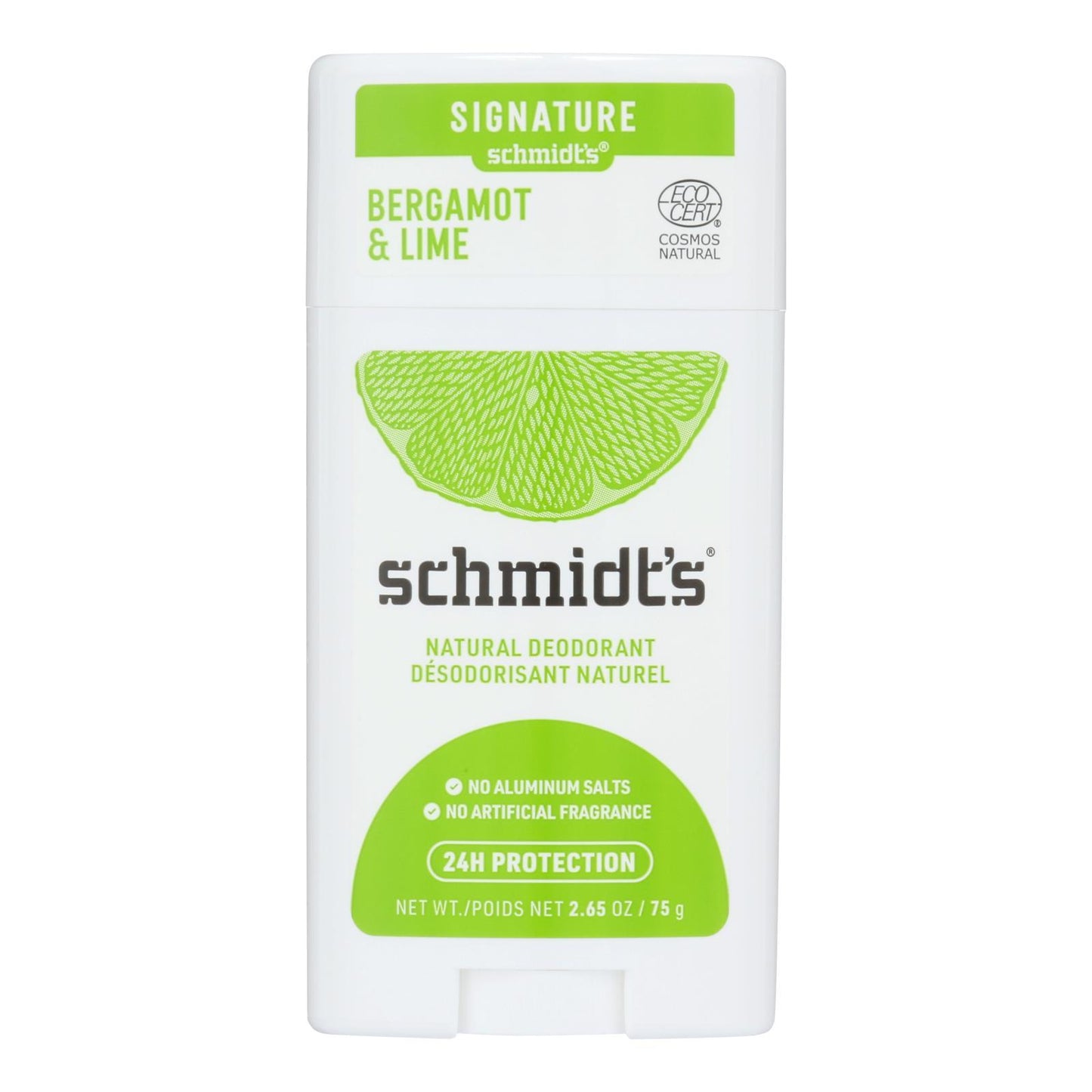 Schmidt's - Deodorant Brgmnt&lme Stk - 1 Each - 2.65 Oz