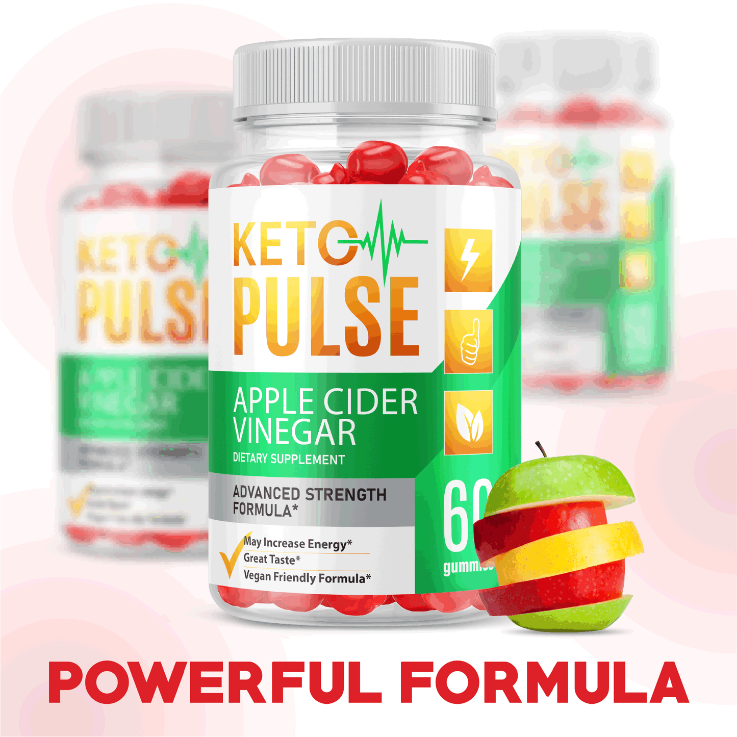 Keto Pulse ACV Gummies; Try Pulse Keto ACV Gummie; Weight Loss Formula; 60 ct