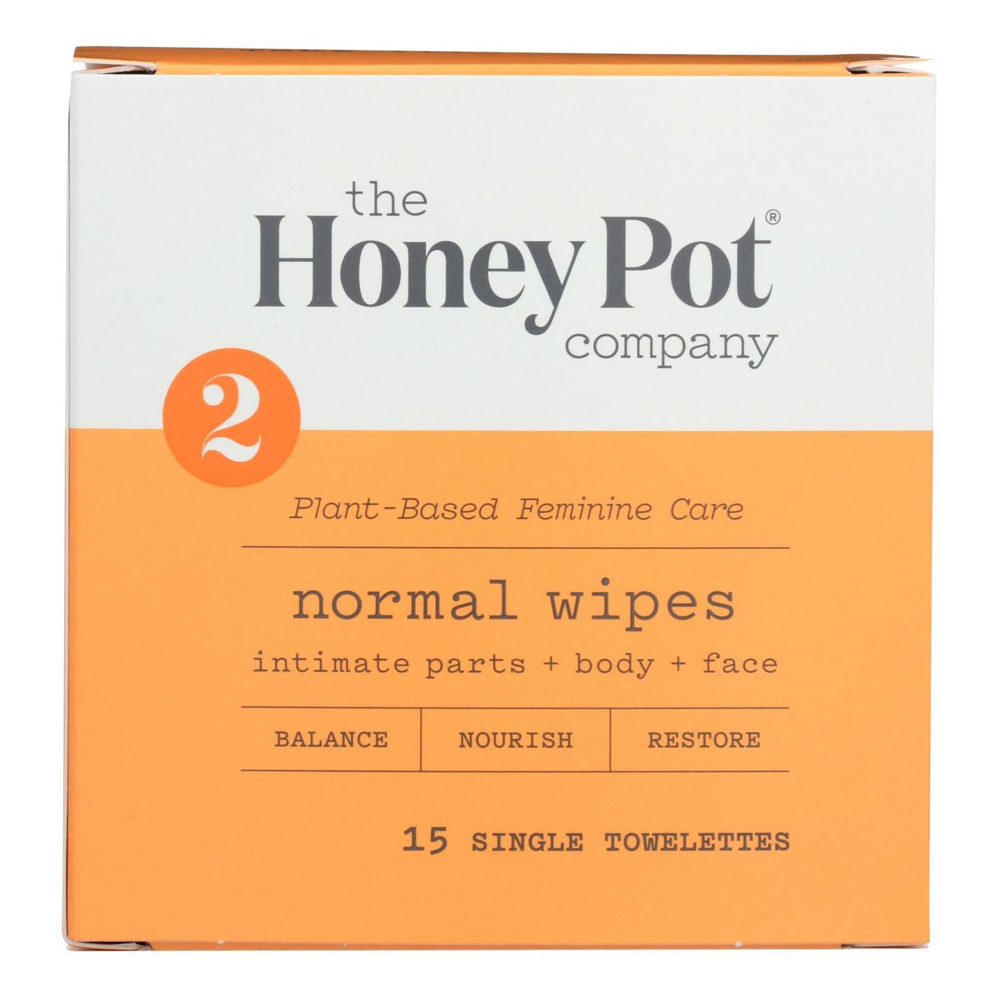The Honey Pot - Wipes Intimate Nrml Indv - 15 Ct