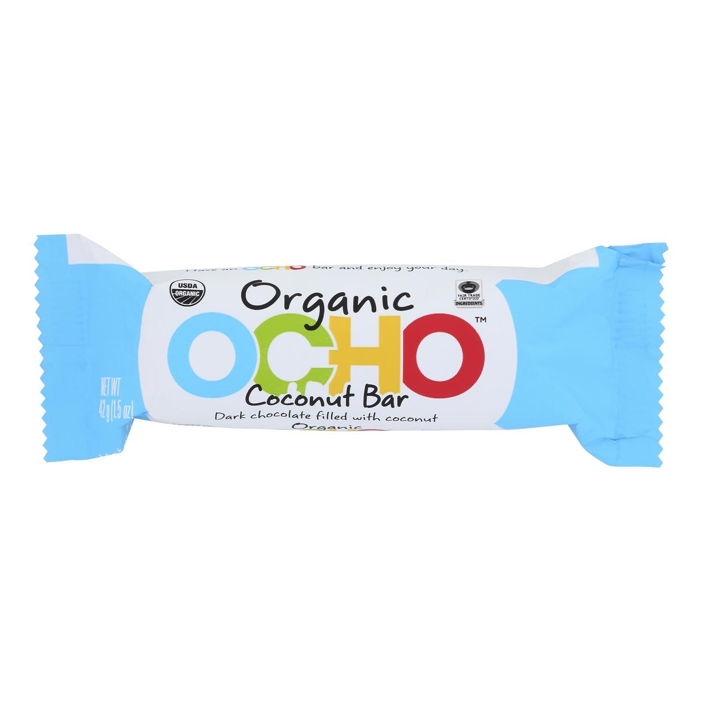 Ocho Candy - Candy Bar Coconut - Case Of 12-1.5 Oz