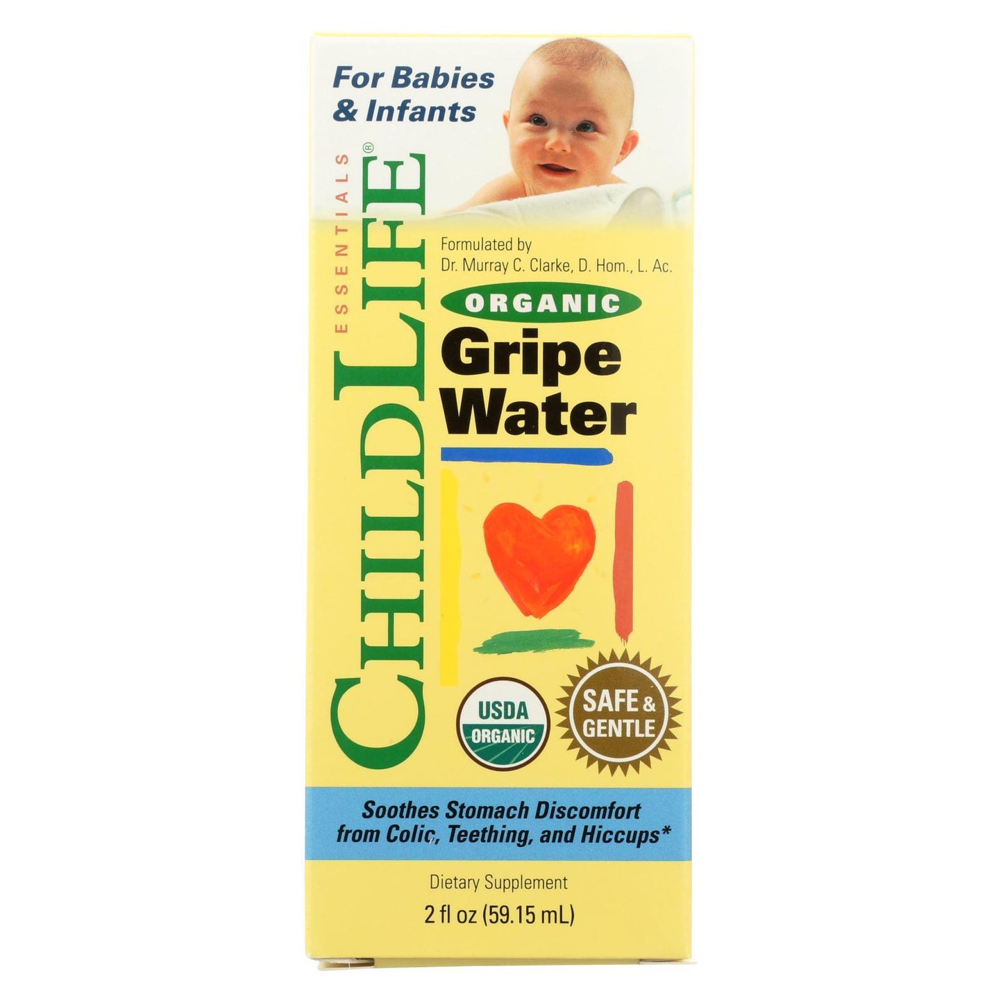 Childlife Essentials Organic Gripe Water Dietary Supplement - 1 Each - 2 Fz