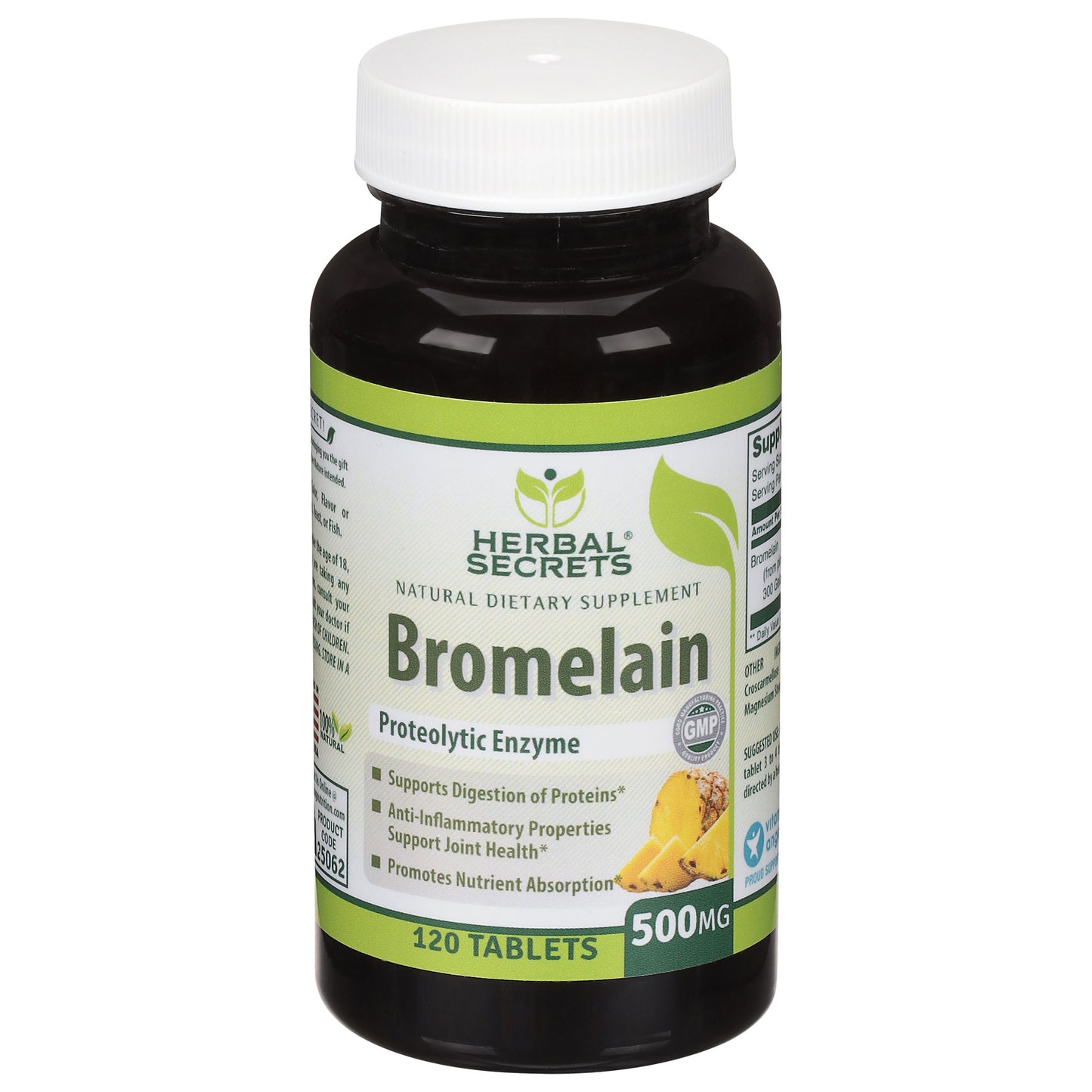 Herbal Secrets - Bromelain 500 Mg - 1 Each 1-120 Ct
