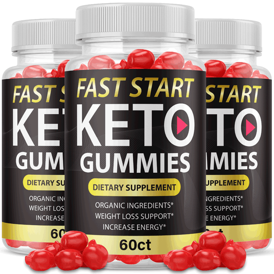 3-Fast Start Keto Gummies; Fast Start ACV Gummies; Weight Loss Gummies; 180ct