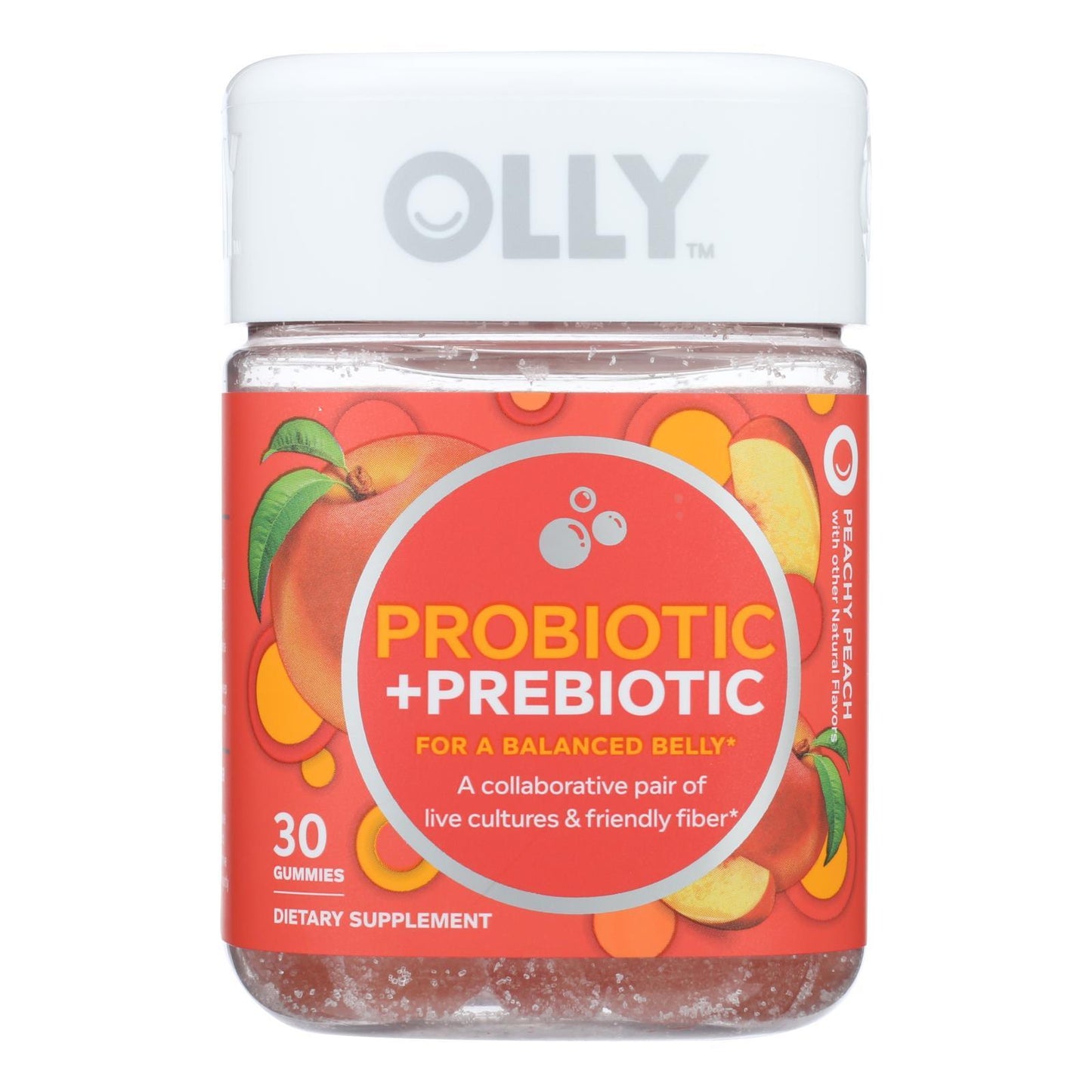 Olly - Pro/prebiotics Peach - 1 Each - 30 Ct