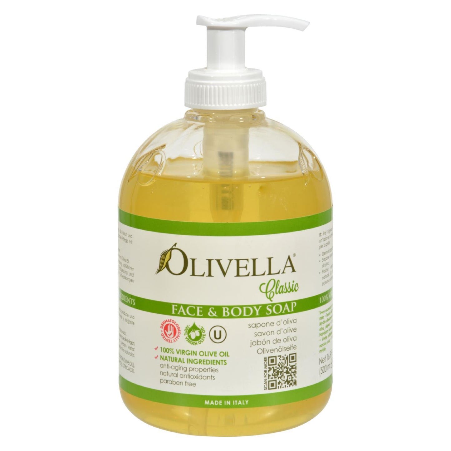 Olivella Face And Body Soap - 16.9 Fl Oz