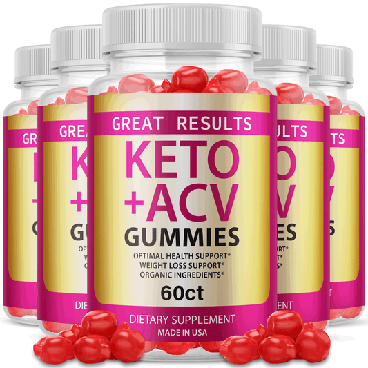 5 Great Results ACV Gummies; Great Keto Plus Gummies; Advanced Weight Loss; 300