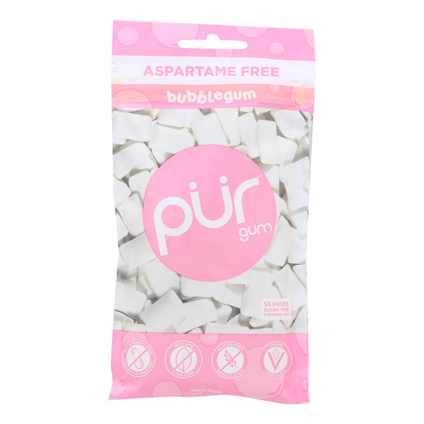 Pur Gum Gum - Bubble - Case Of 12 - 77 Gm