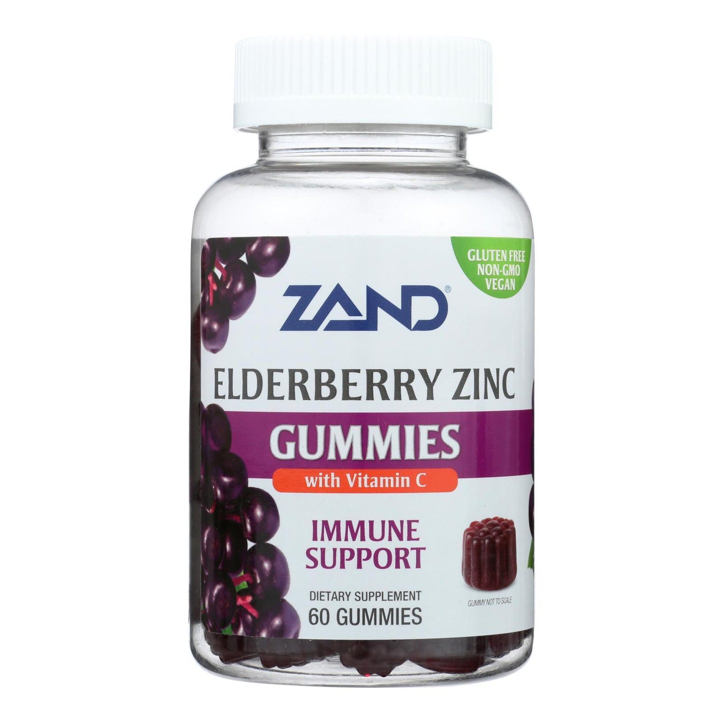Zand - Gummies Elderberry Zinc - 1 Each - 60 Ct