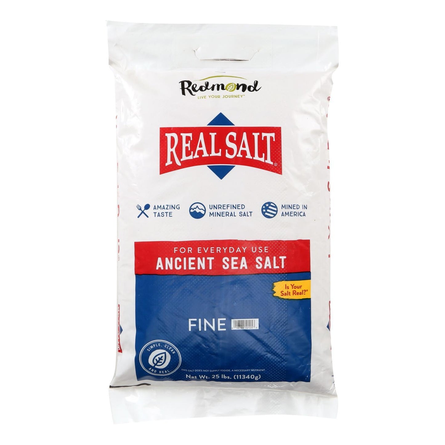 Real Salt Fine Salt - 25 Lb.