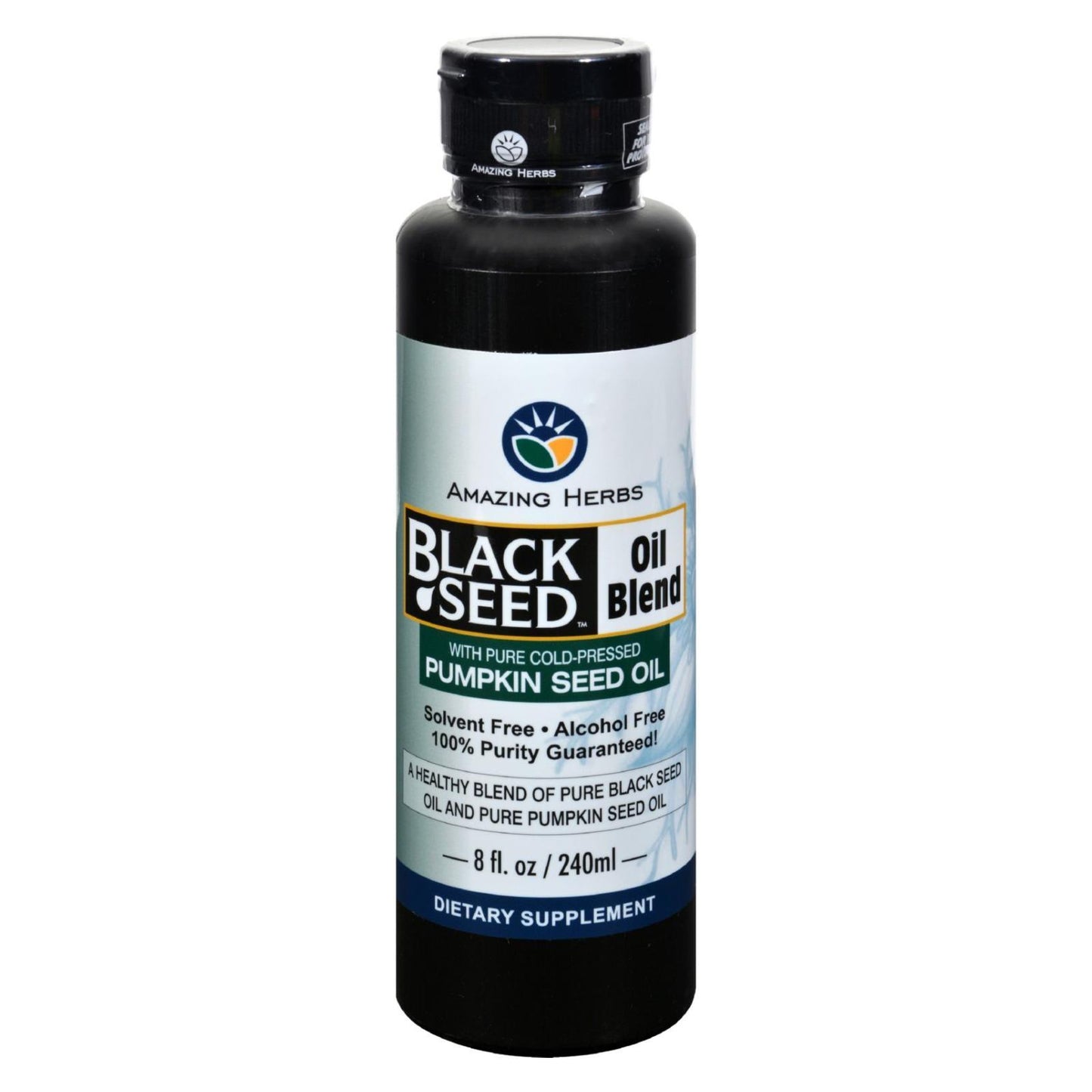 Amazing Herbs - Black Seed Oil Blend - Styrian Pumpkin Seed - 8 Oz