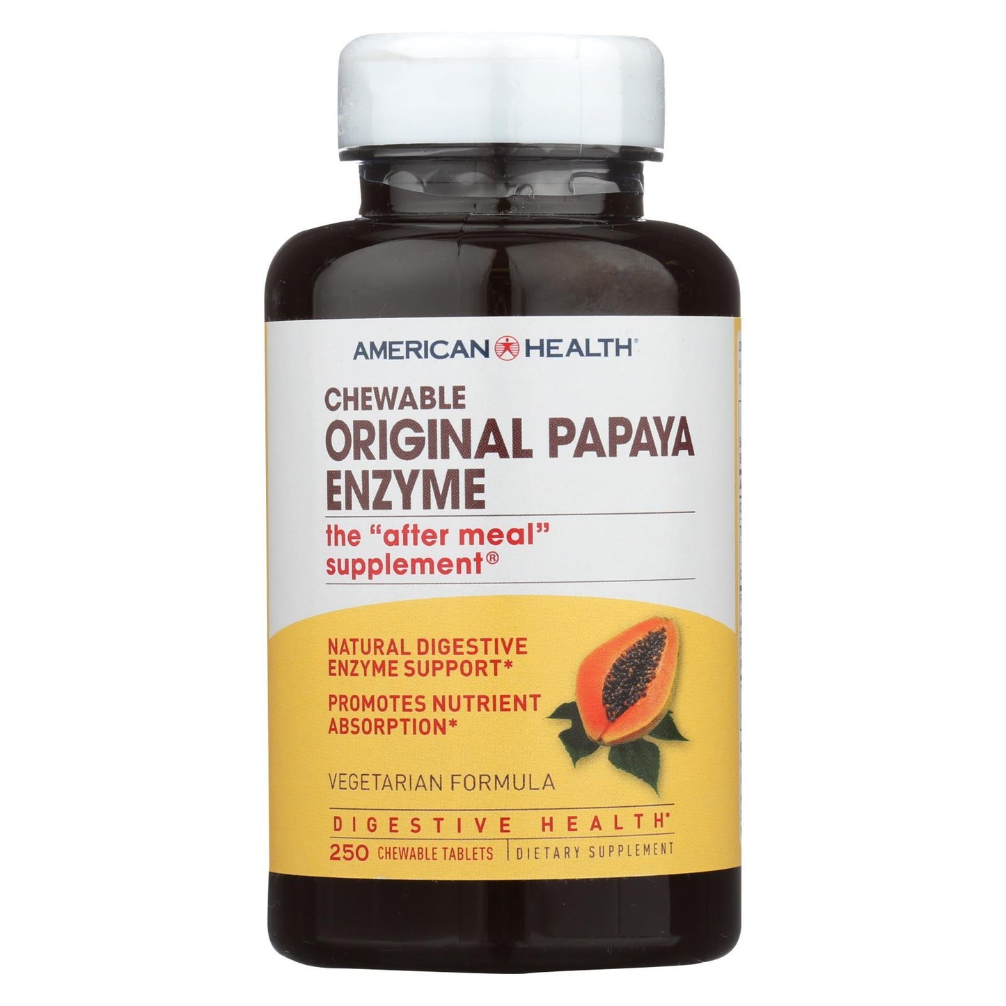 American Health - Original Papaya Enzyme Chewable - 250 Tablets
