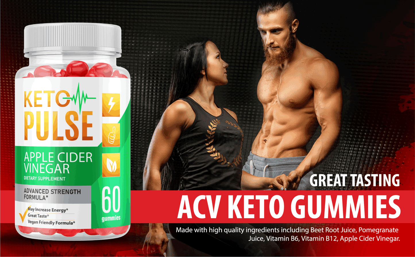 Keto Pulse ACV Gummies; Try Pulse Keto ACV Gummie; Weight Loss Formula; 60 ct