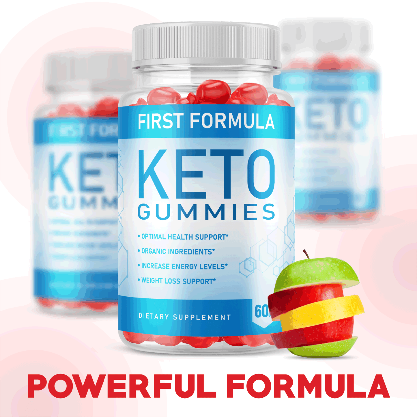 3pk First Formula ACV Gummies First Formula Keto Fat Burner Gummie Weight Loss