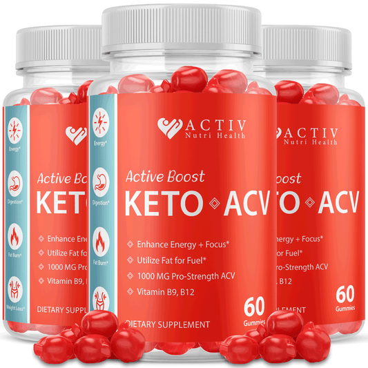 Activ Keto + Gummies; Active ACV Gummie Advanced Diet Weight Loss AVC ACT 3 Pack