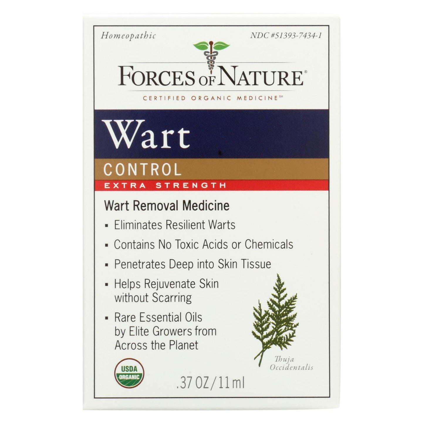 Forces Of Nature - Organic Wart Control - Extra Strength - 11 Ml