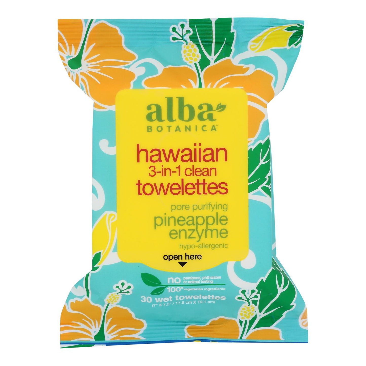 Alba Botanica - Hawaiian Towelettes 3in1 - 1 Each 1-25 Ct