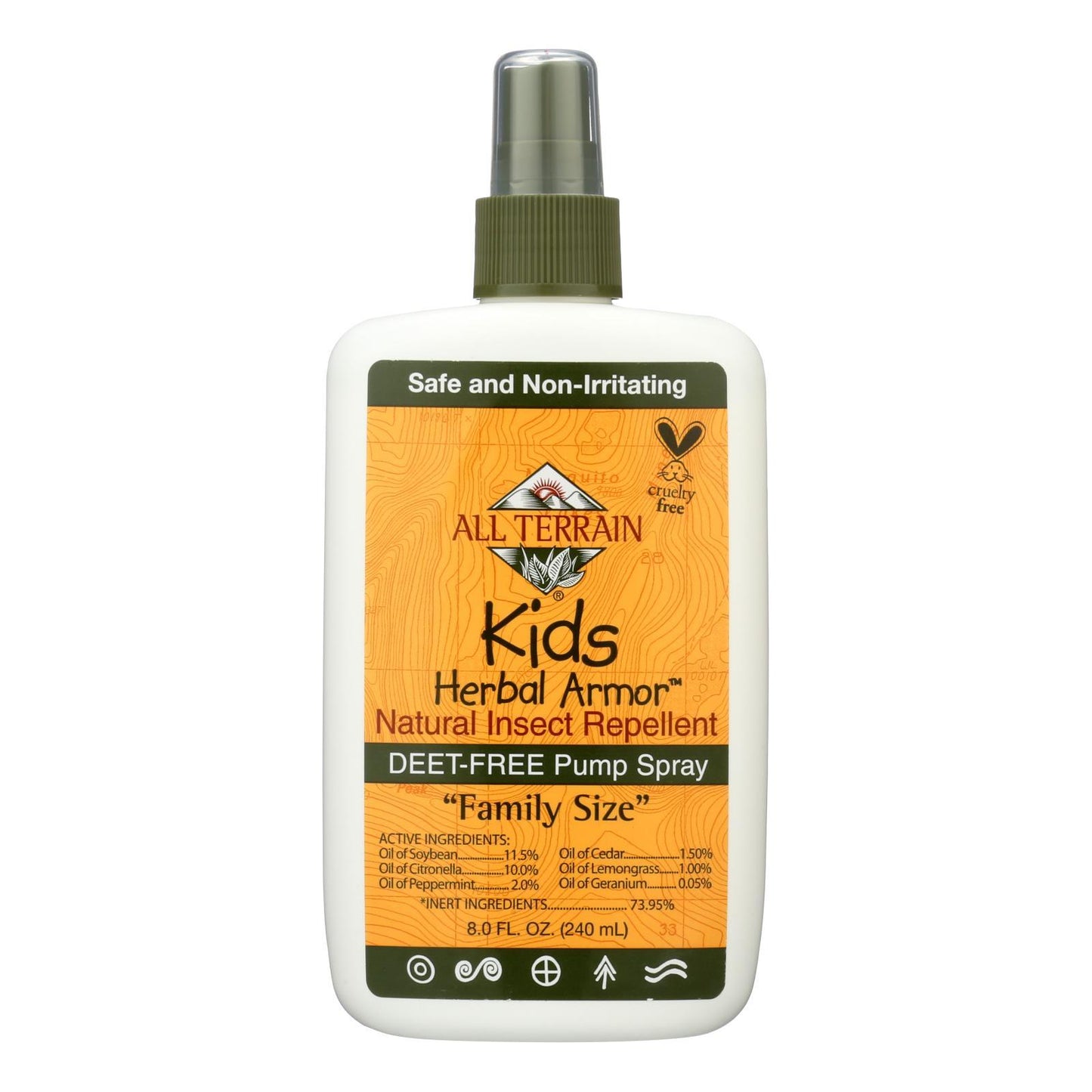 All Terrain - Herbal Armor Natural Insect Repellent - Kids - Family Sz - 8 Oz